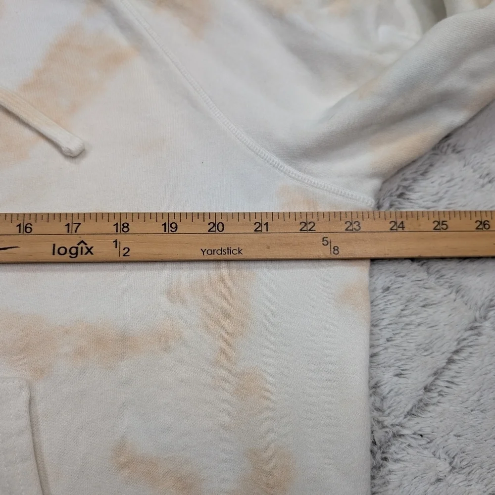 Reformation Hoodie Sweatshirt Womens L Beige Cream Tie Dye Tanner Relax Lounge - Picture 4 of 8